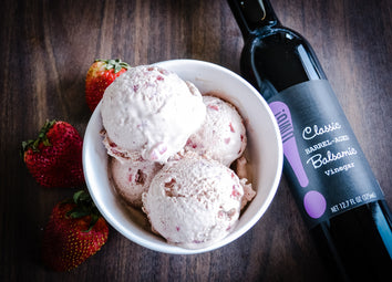 Strawberry Balsamic Frozen Custard