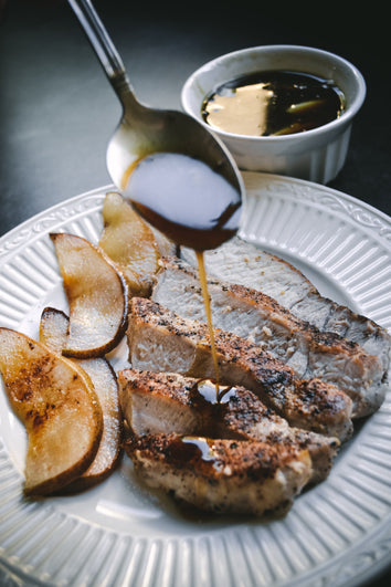 Pork Chops with D’Anjou Pear Pan Sauce