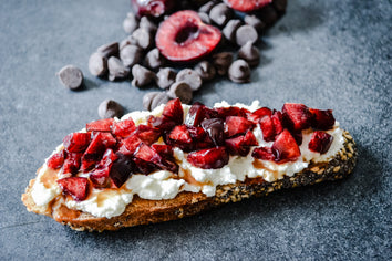 Cherry and Ricotta Sweet Crostini