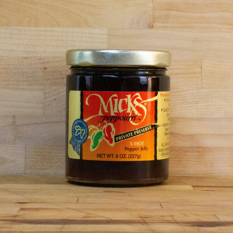Mick's Pepper Jelly: Private Preserve Extra Hot Pepper Jelly